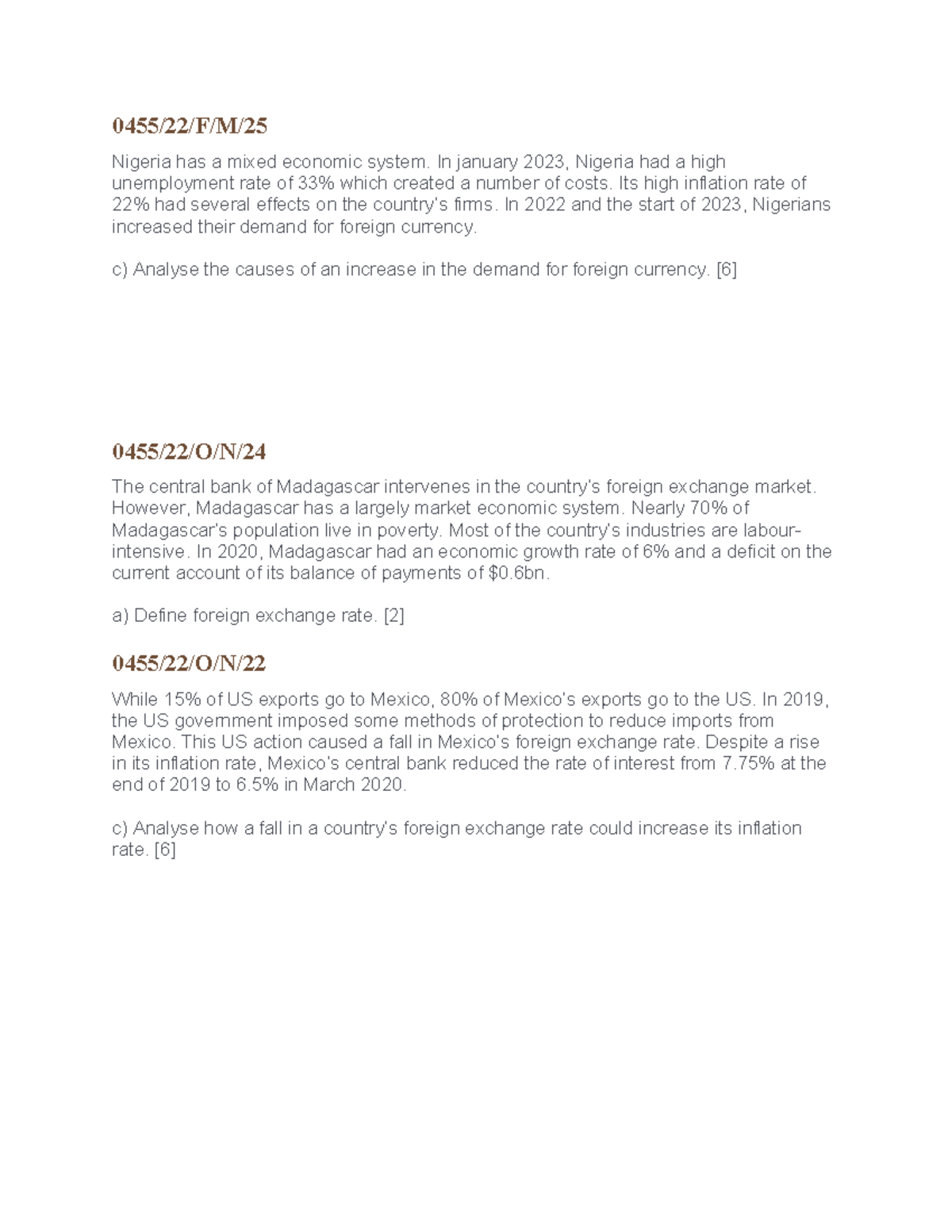 Exchange Rate Analysis: Economic Impacts and Definitions - Studocu
