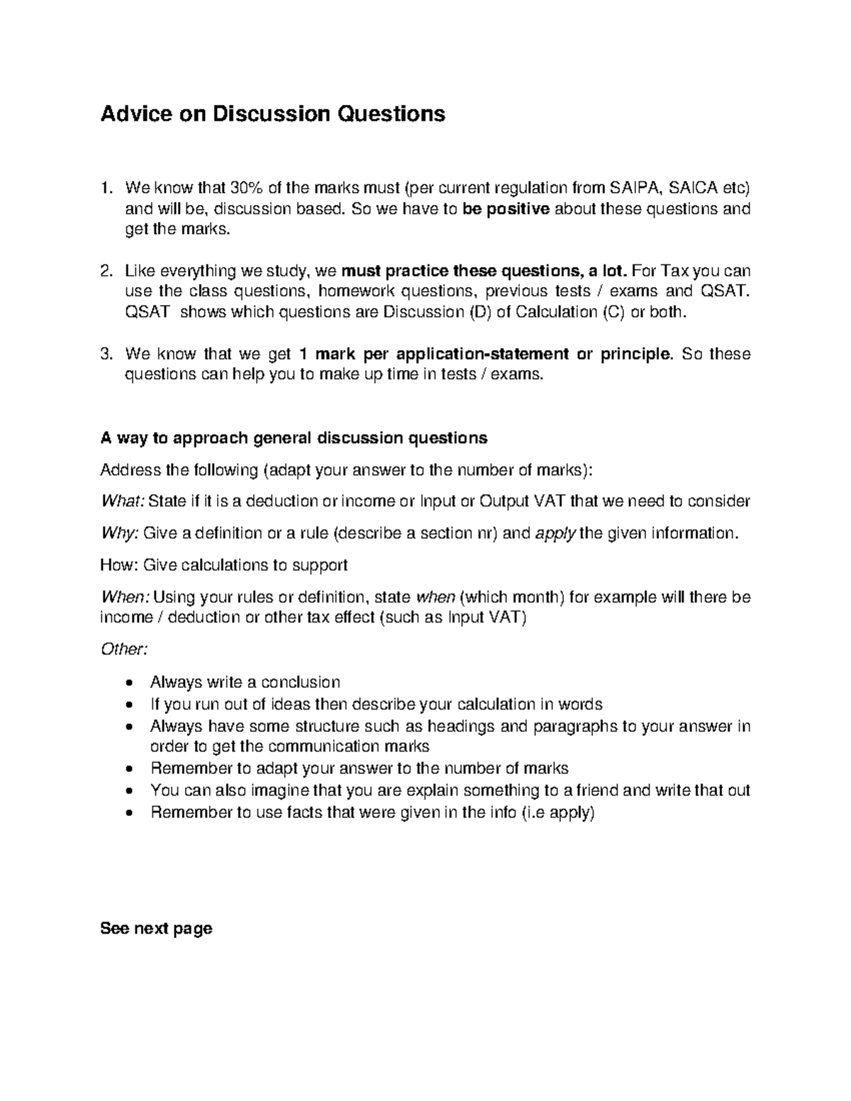 Help+with+Discussion+questions+ 2024 - Advice on Discussion Questions 1 ...