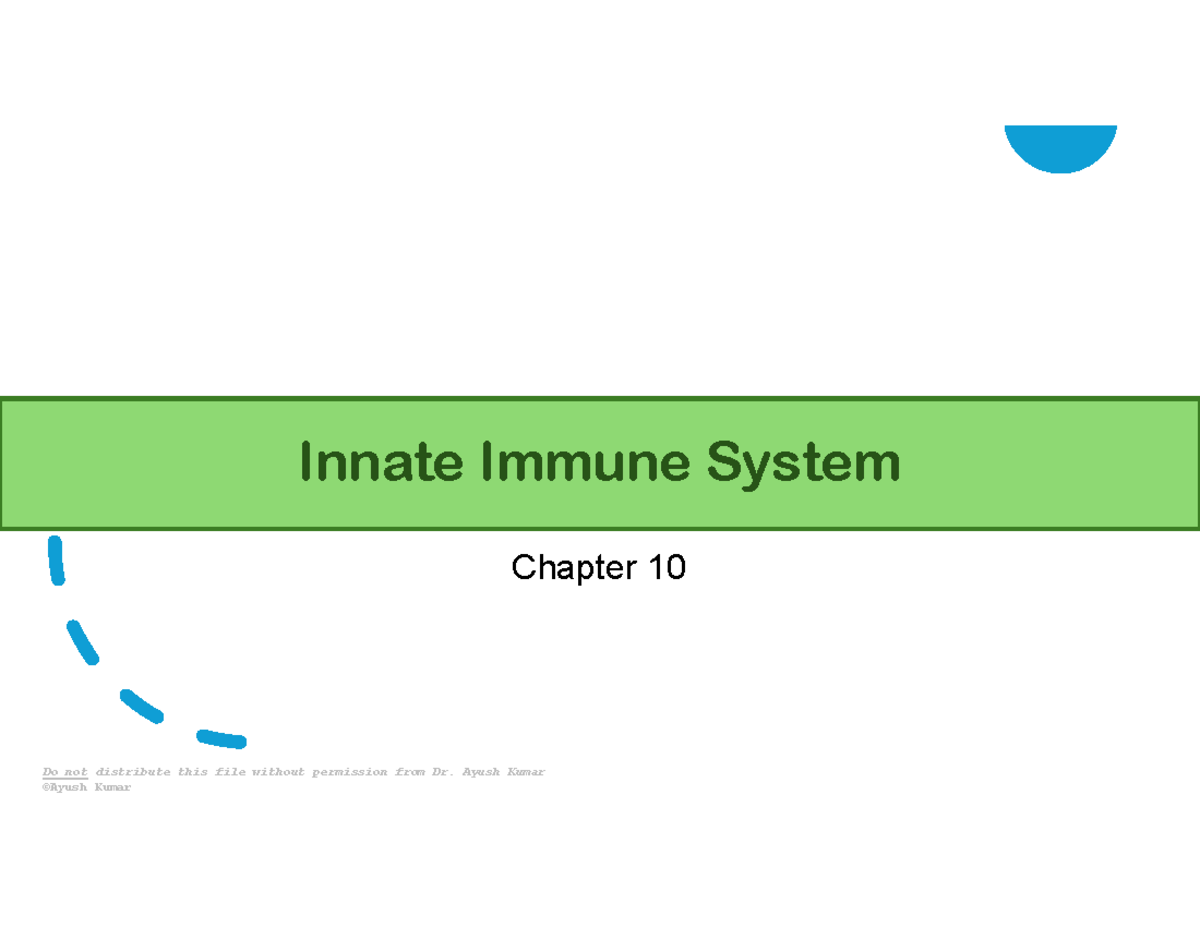 Innate Immune System Overview - Chapter 10 (BIO 101) - Studocu