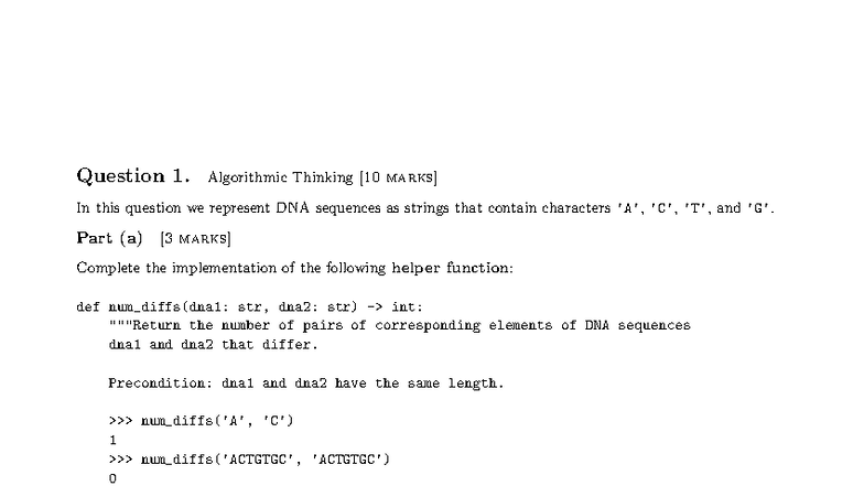 F23 Final Exam: Algorithmic Thinking and Python Functions - Studocu