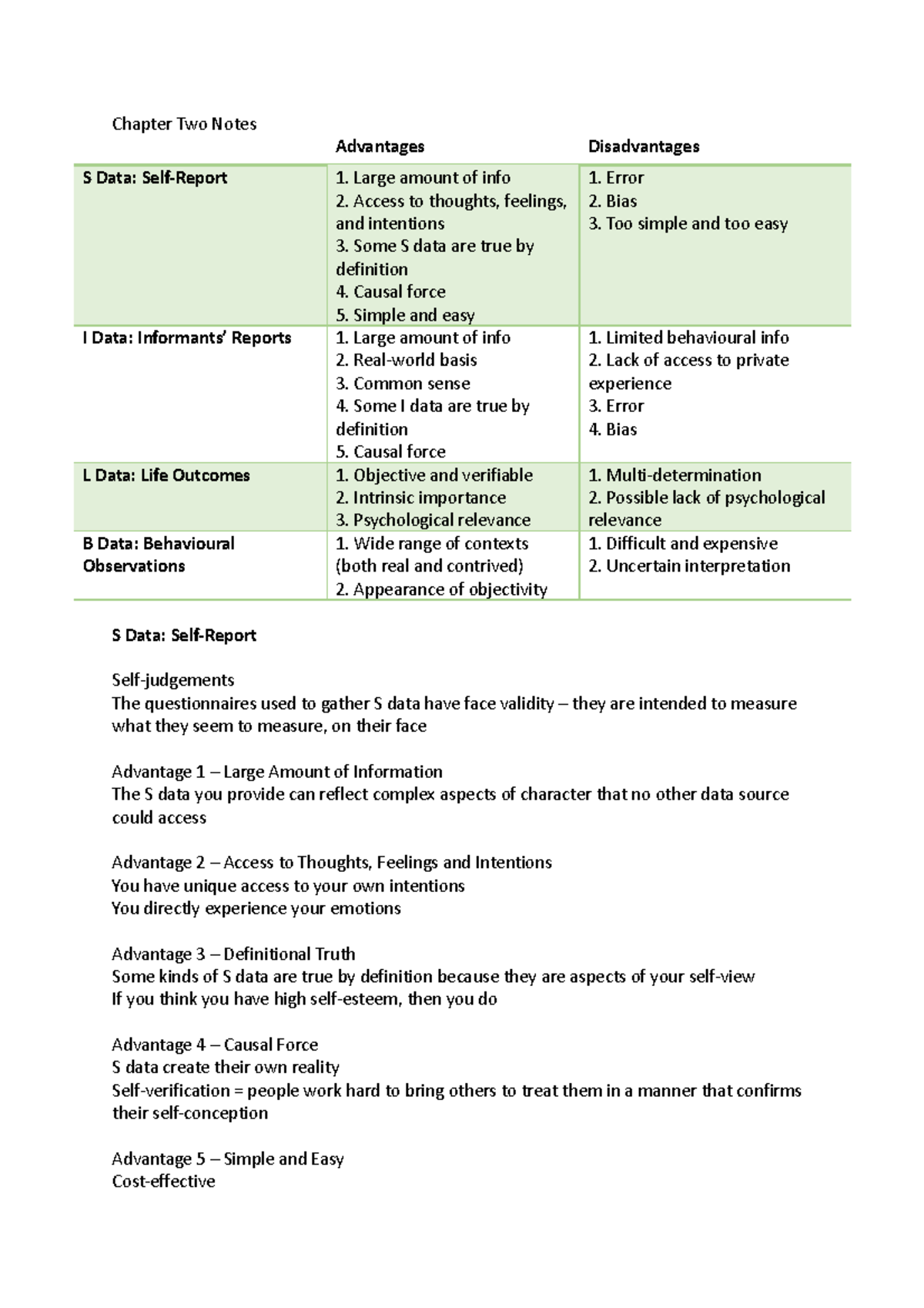 Chapter 2 Notes - The Personality Puzzle: S, I, L, and B Data Insights ...