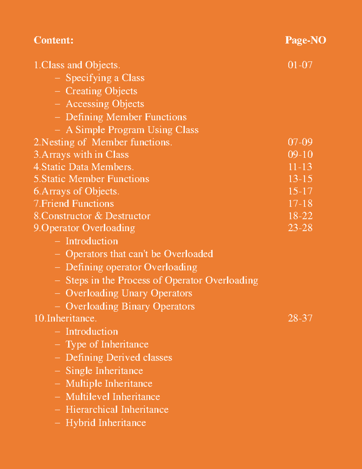 C++ Course Notes: Units 3-5 Overview and Key Concepts - Studocu