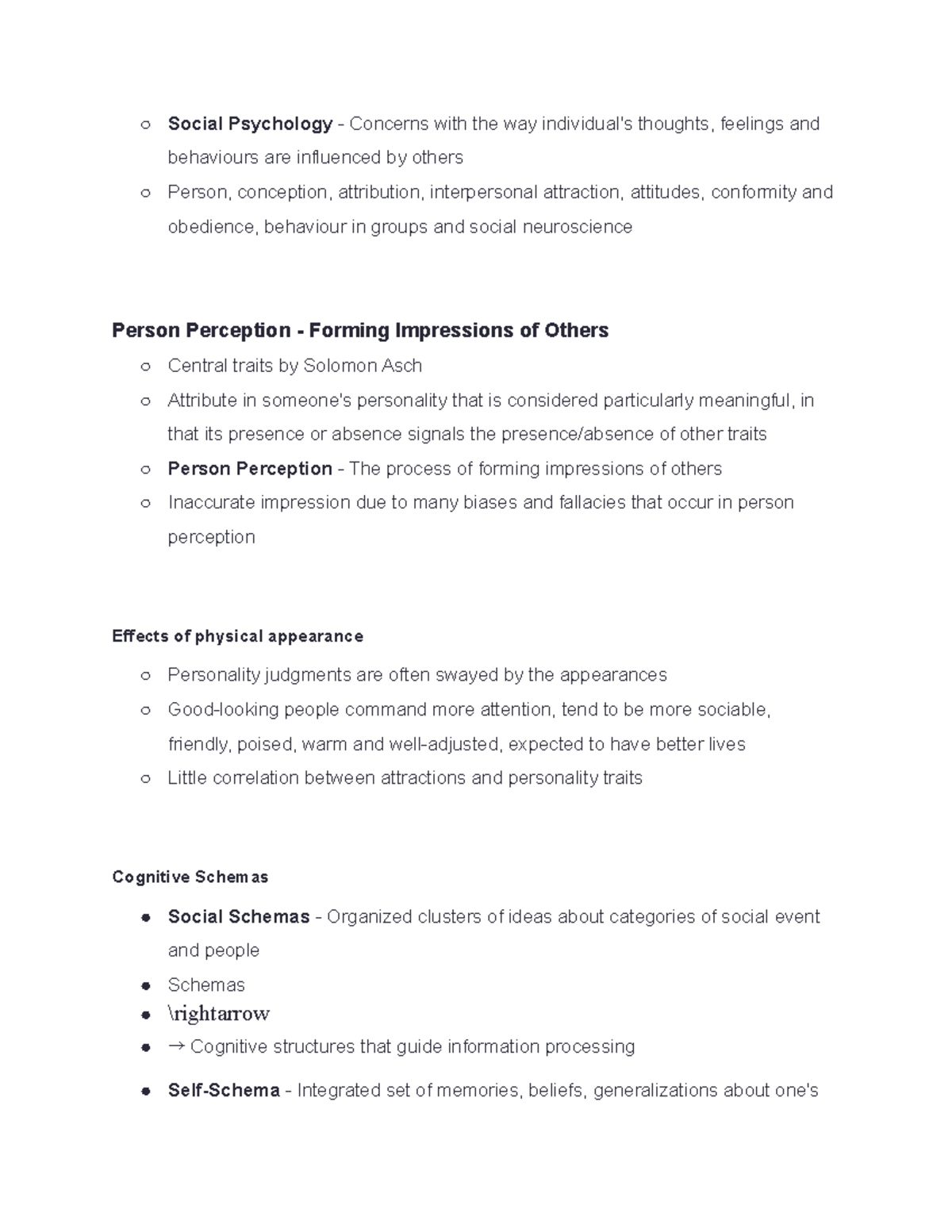 Social Psychology Overview and Key Concepts - PSY100Y5 - Studocu
