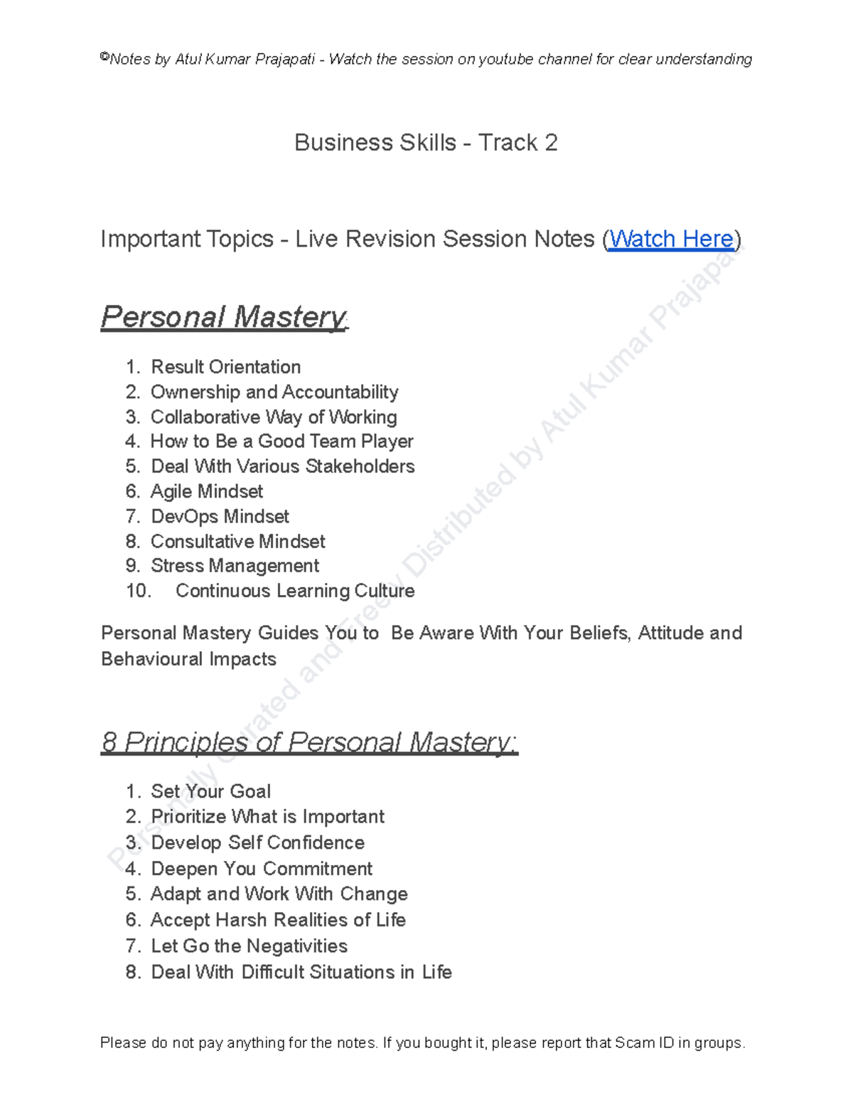 Biz Skills 2 Revision Notes: Key Topics & Insights - Studocu