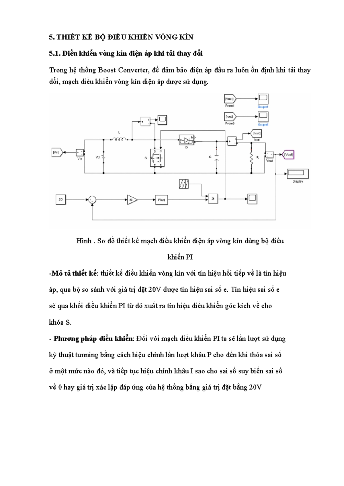 5. THIẾT KẾ VÒNG KÍN ĐIỀU KHIỂN ĐIỆN ÁP TRONG BOOST CONVERTER - Studocu