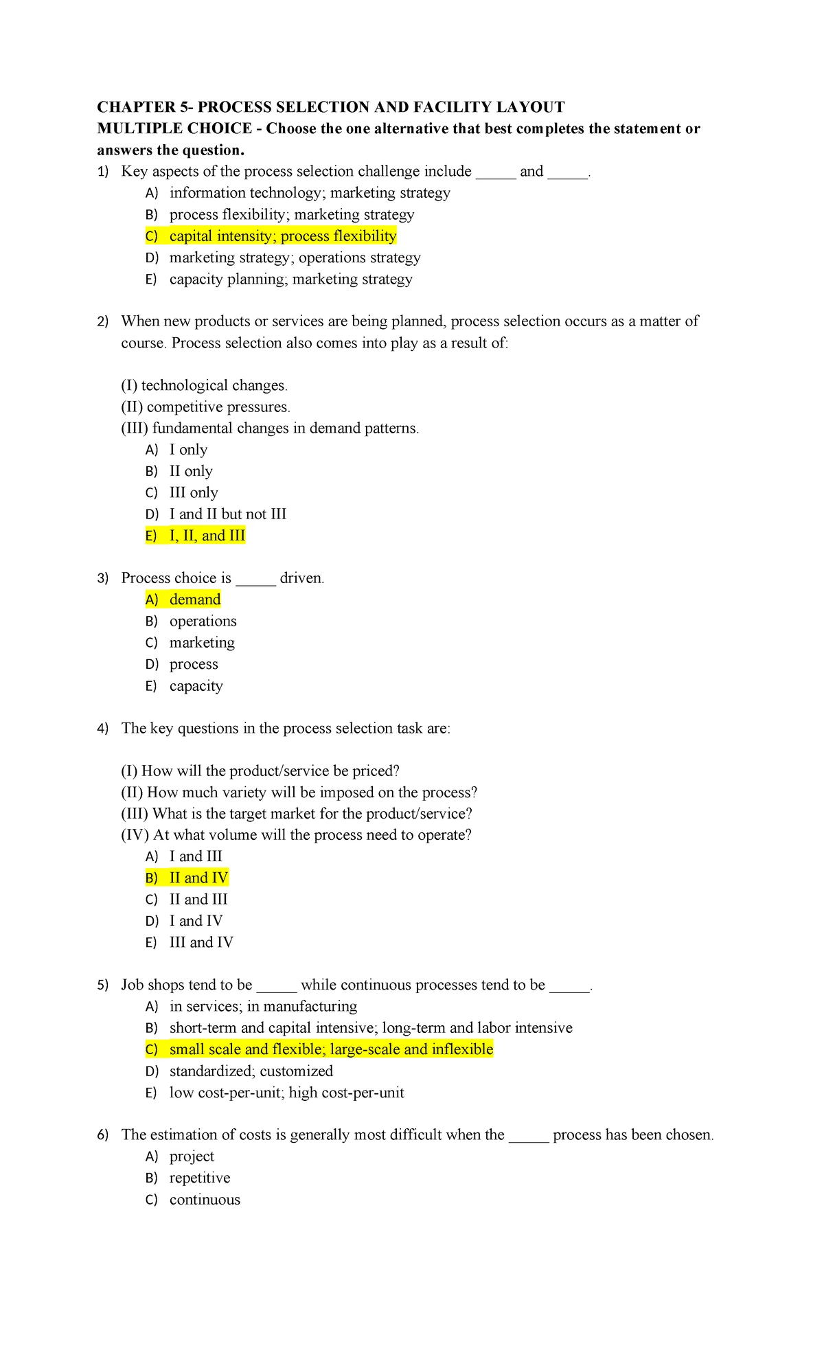 CAT exam 5 - cat exam - CAT CERTIFIED ACCOUNTING TECHNICIAN INSTRUCTION ...