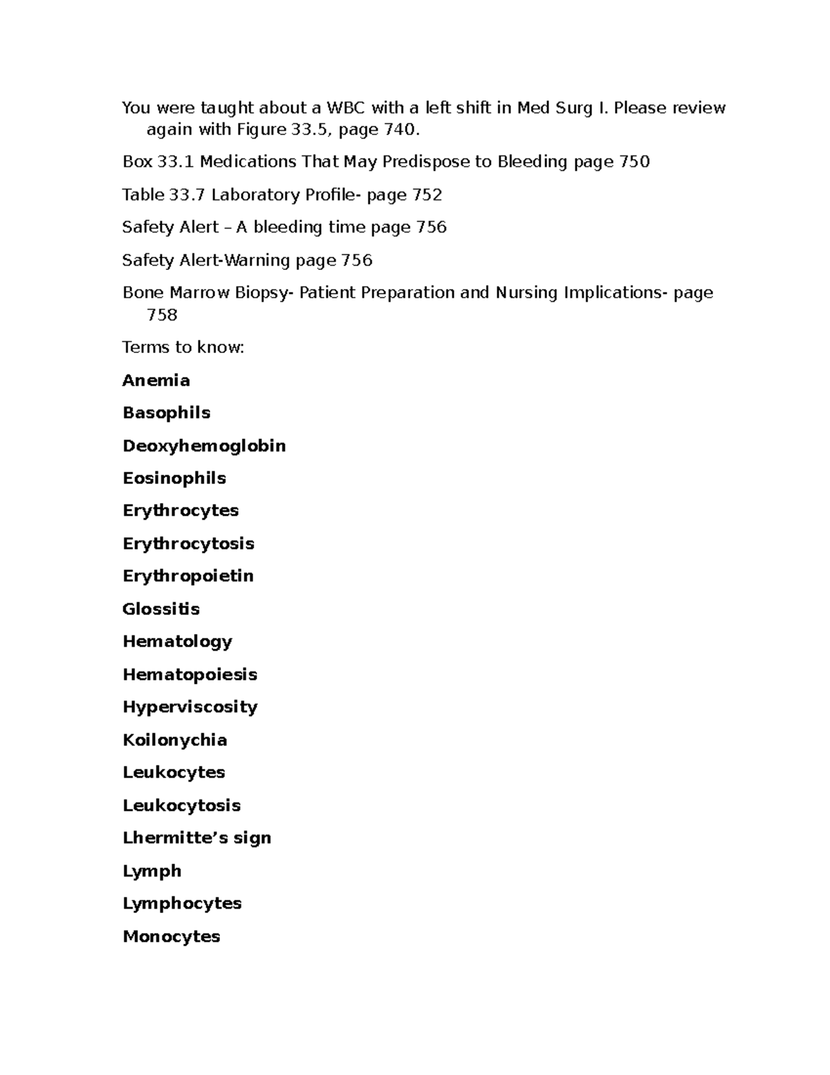 Med Surg I Exam 2 Review: Key Concepts and Terminology Study Guide ...