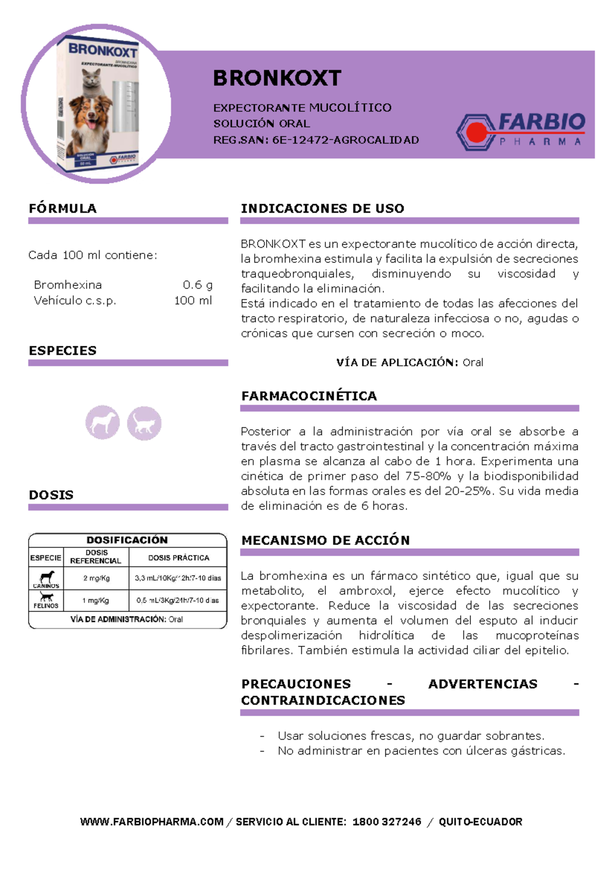 BRONKOXT MUCOLYTIC EXPECTORANT: FORMULA & USAGE GUIDE - Studocu