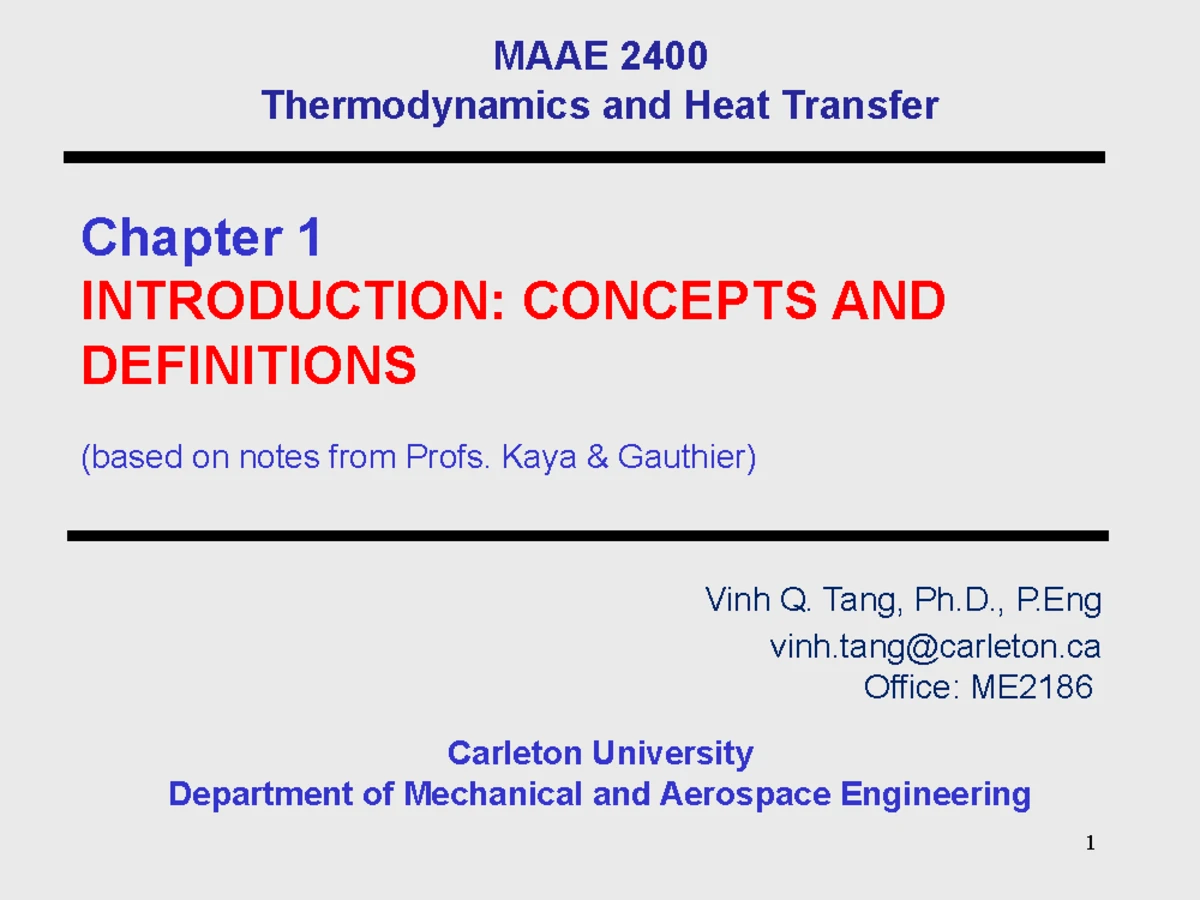 CHEMISTRY 1002 General Chemistry II CHAPTER 2.1 & 2.2 Thermochemistry ...