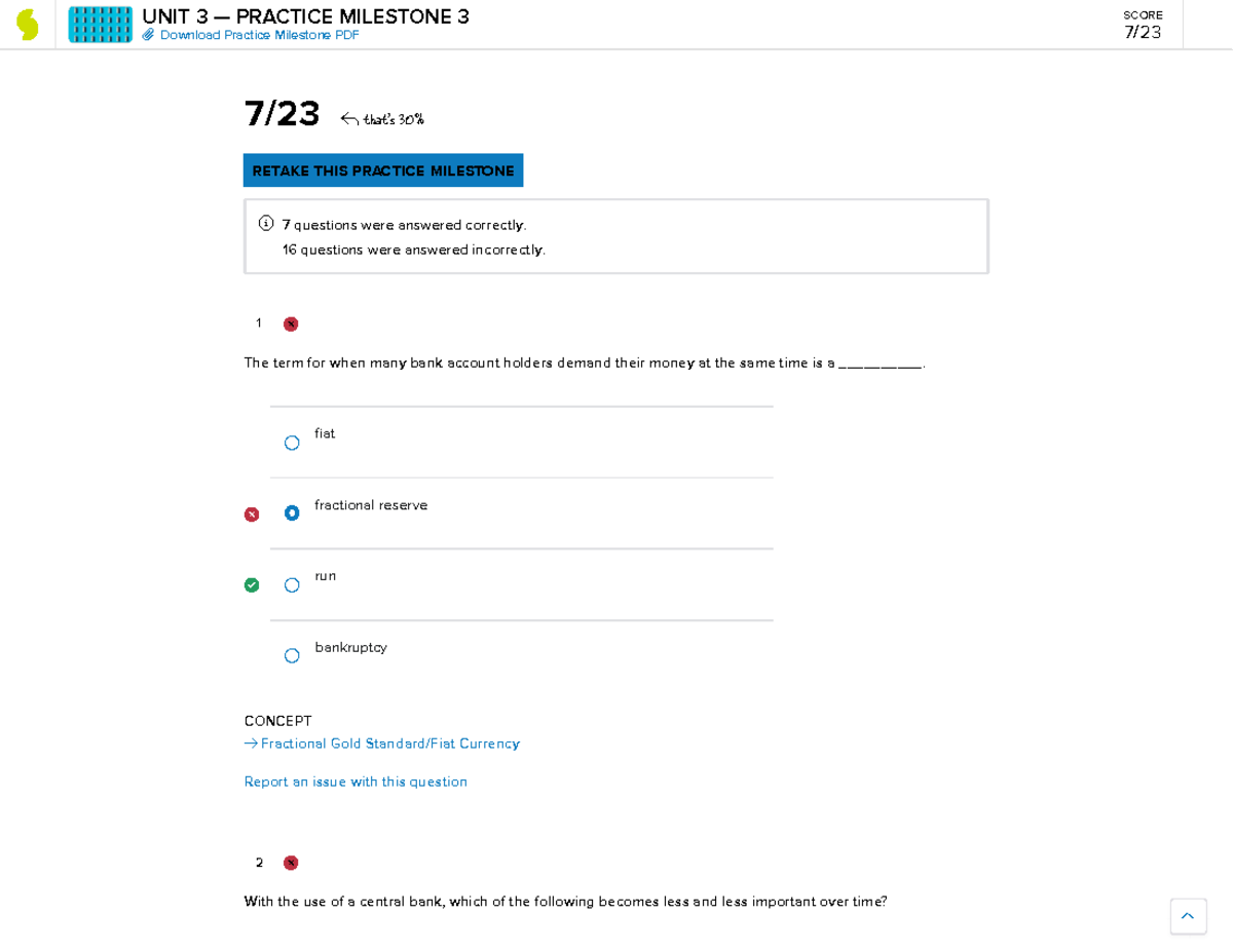 Macroeconomics UNIT 4 — Practice Milestone 3 Insights and Concepts ...