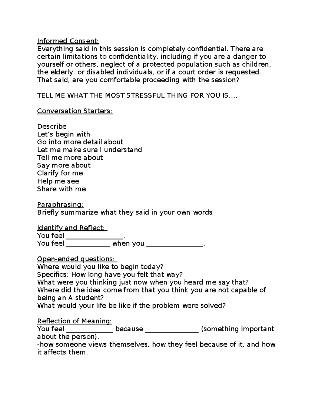 Skills Practice: Informed Consent & Effective Communication Techniques ...
