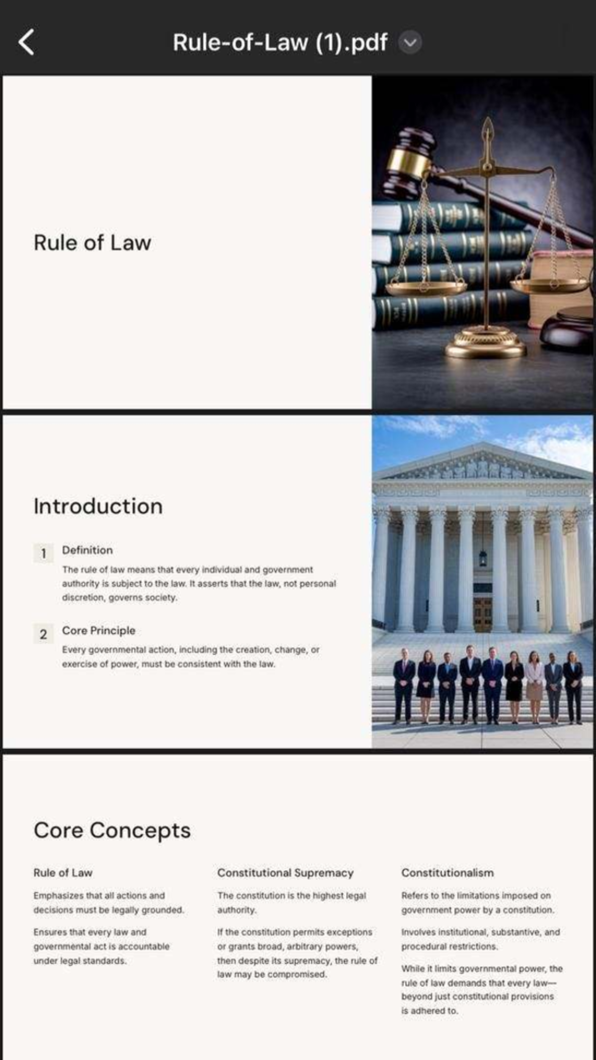 Rule of Law and Legal Order: A Comprehensive Overview (LAW101) - Studocu