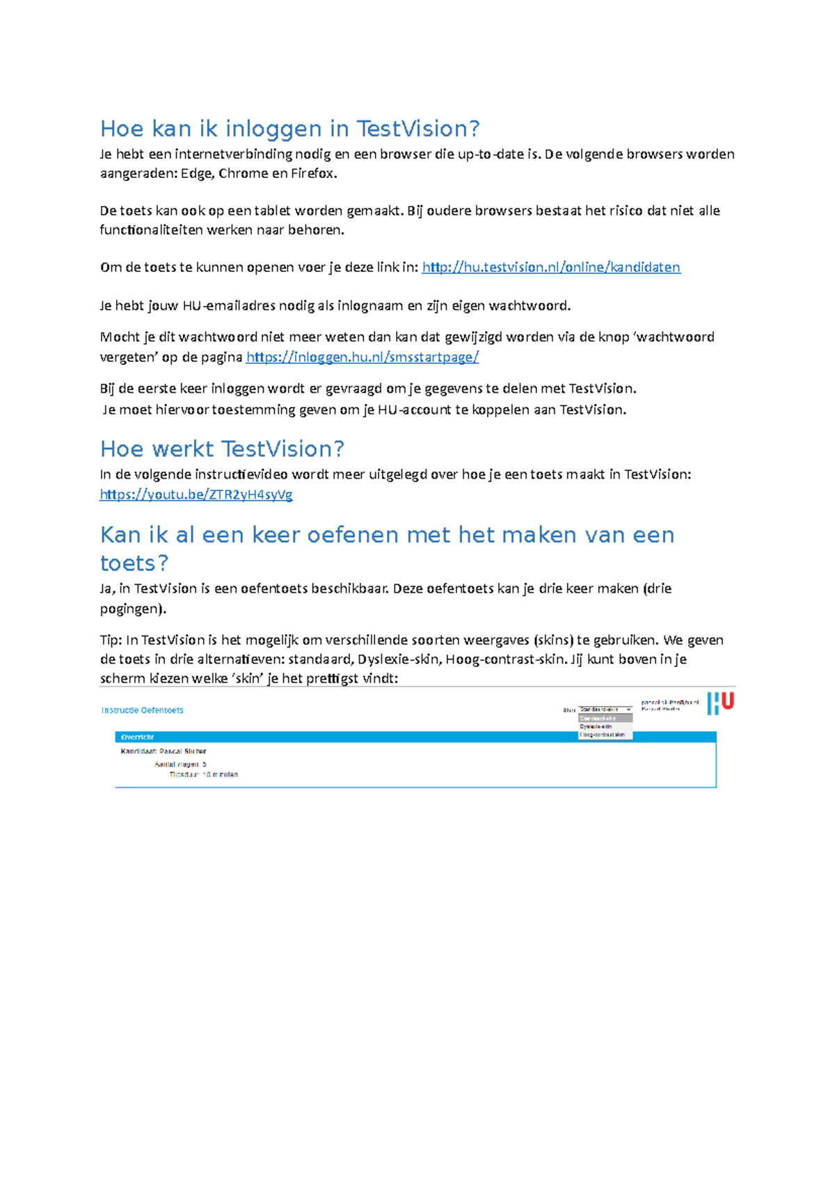 Inloggen en Gebruik van TestVision Toetssystemen - 202006 08 - Studeersnel