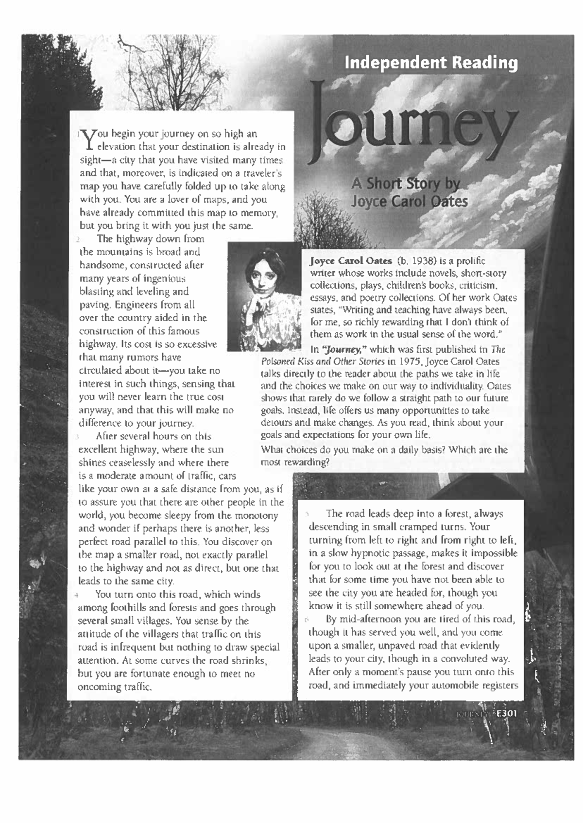 ENG 101 - Independent Reading: The Journey of Choices in Oates' Work ...