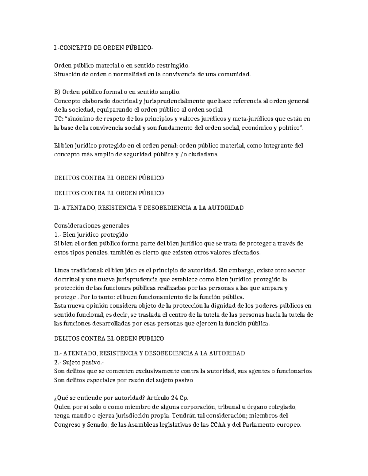delitos contra el orden publico