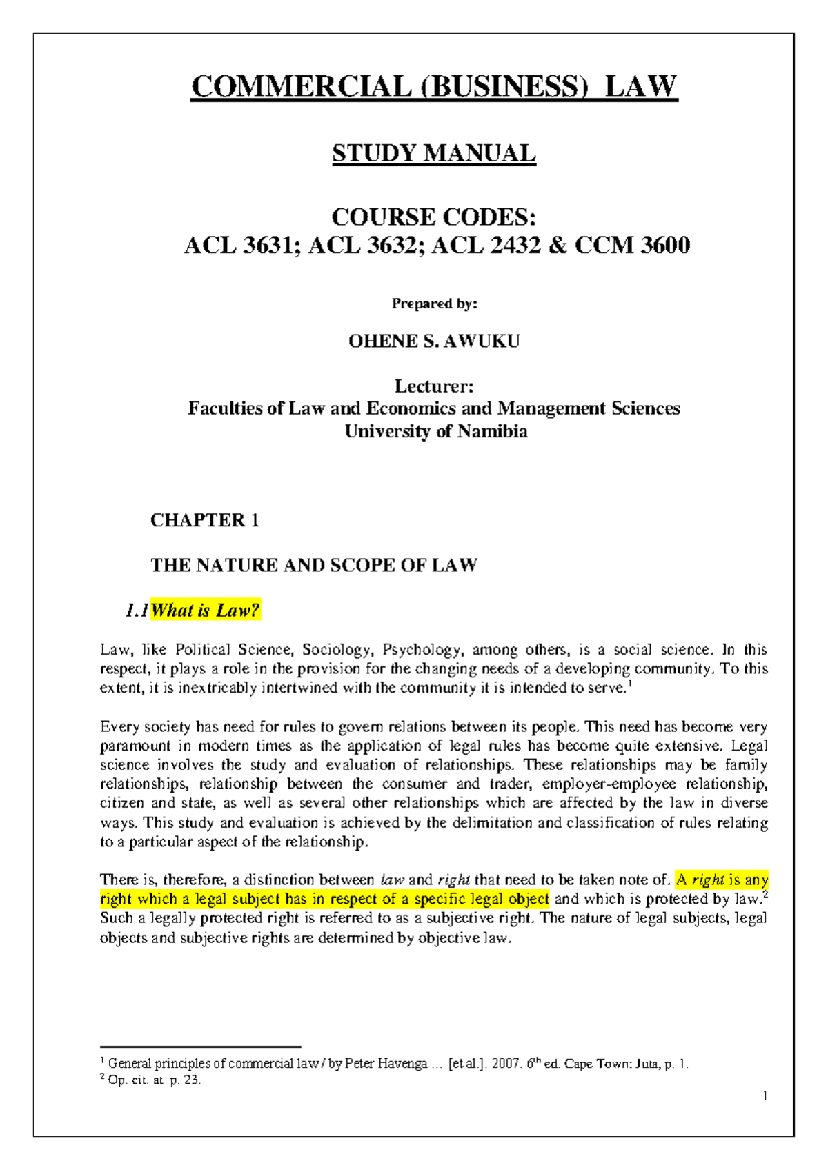 Commercial Law Study Guide edited with charts and images - COMMERCIAL ...