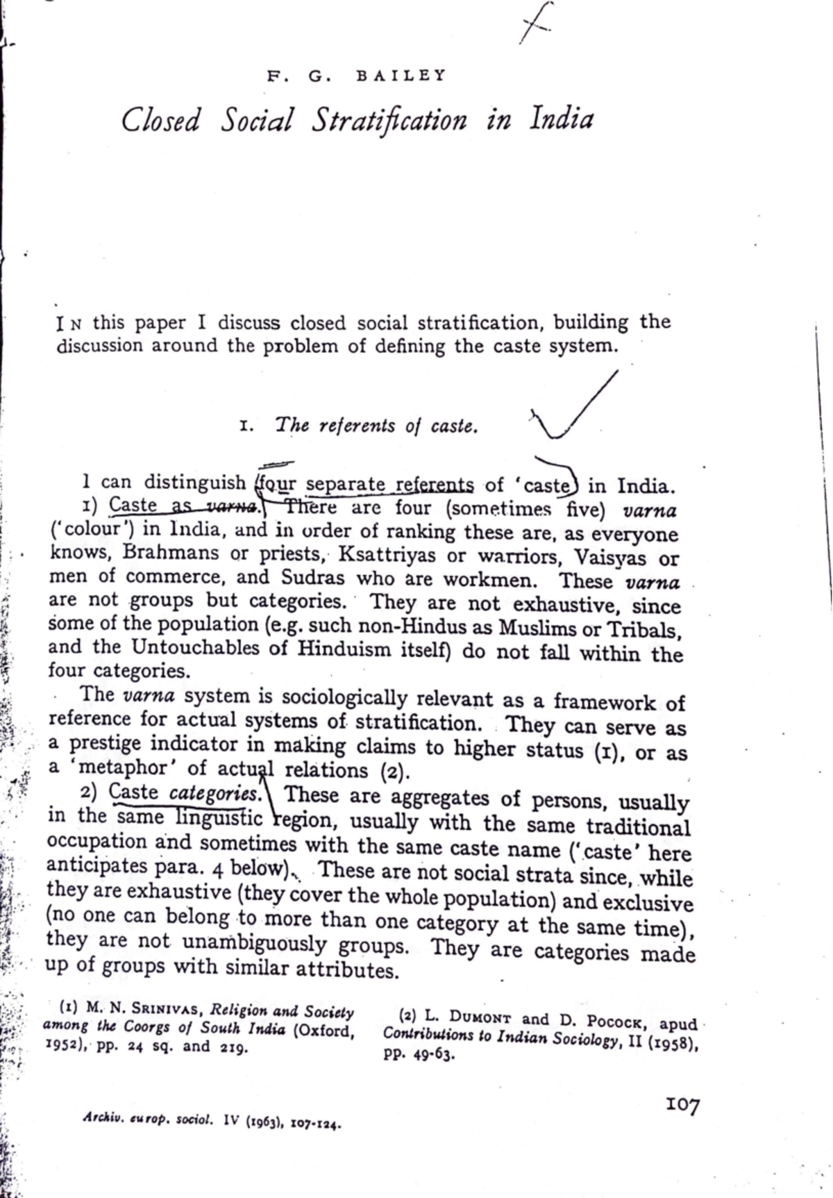 Caste System and Closed Social Stratification in India: An Analysis ...