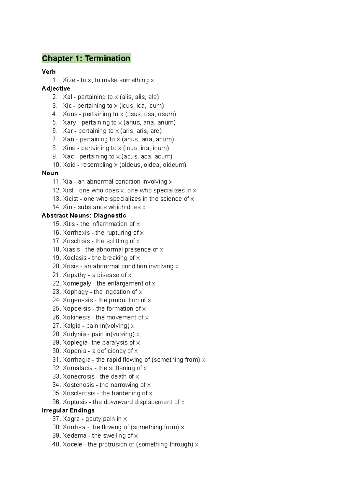 Med Term Reference - Lecture Notes: Comprehensive Guide - Studocu