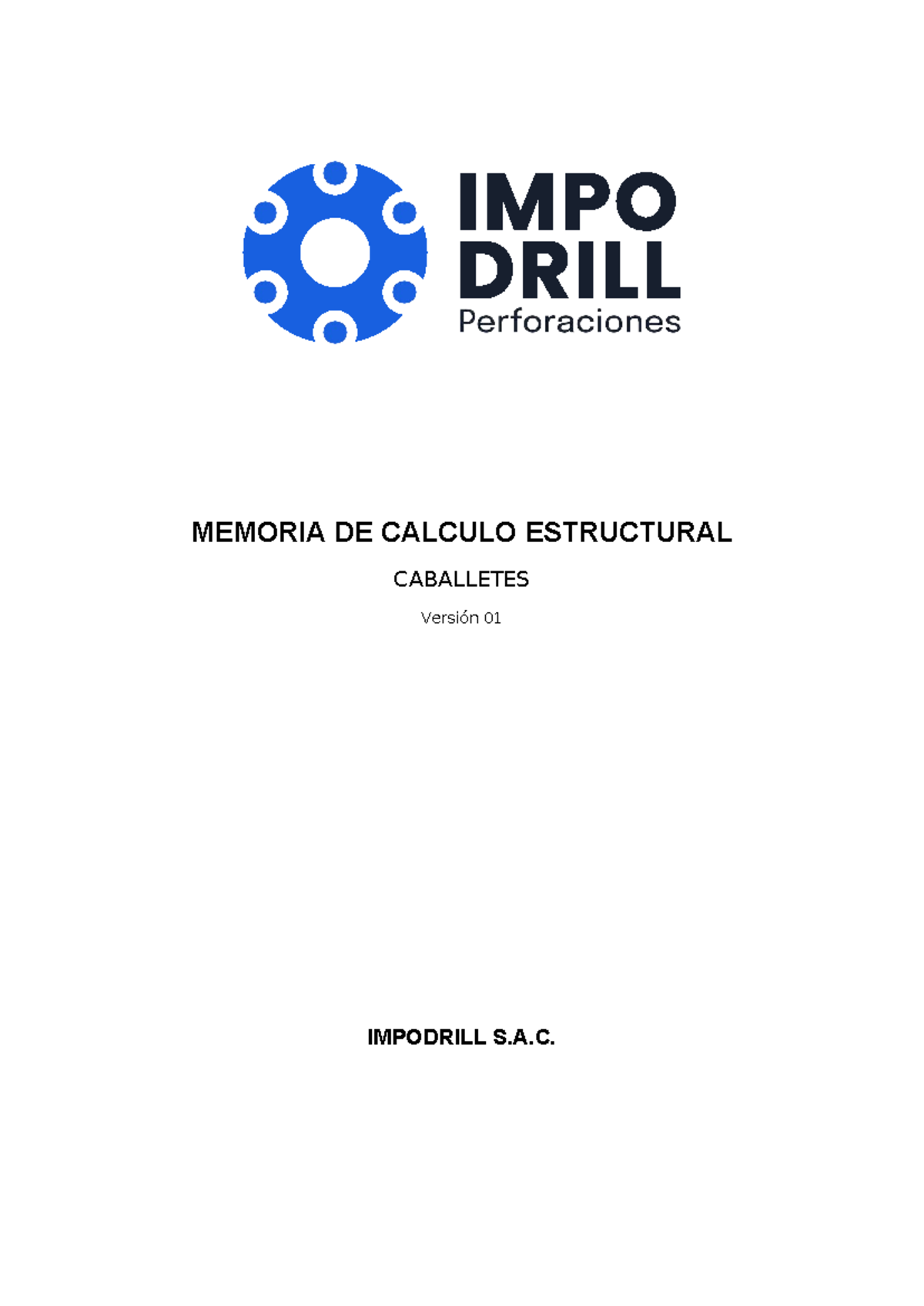 Memoria de Cálculo Estructural de Caballetes - Versión 01 - Document Preview