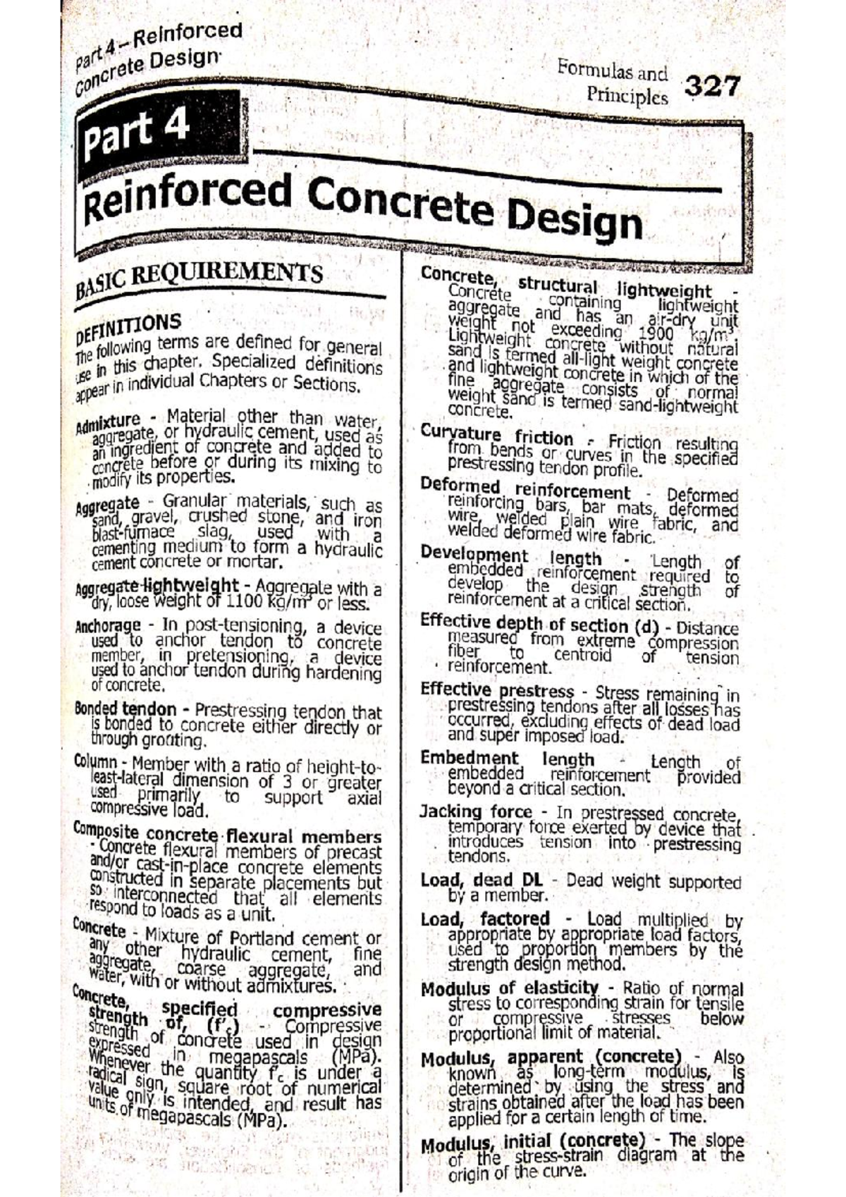 Pdfcoffee RC Design - Formulas and Principles 327 part 4 Reinforced ...