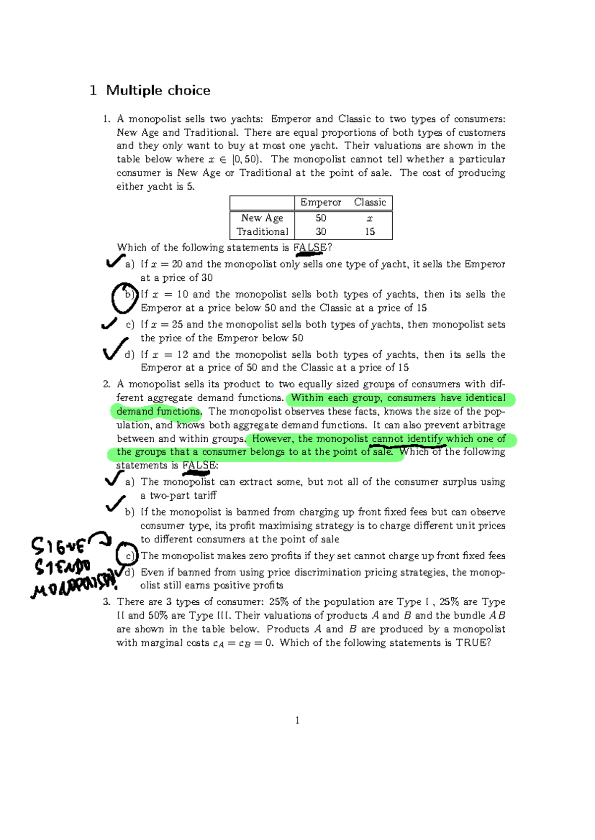 Practice Multiple Choice Questions orga industrial - 1 Multiple choice ...