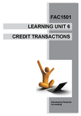 FAC1501 - Unisa - Introductory Financial accounting - Studocu