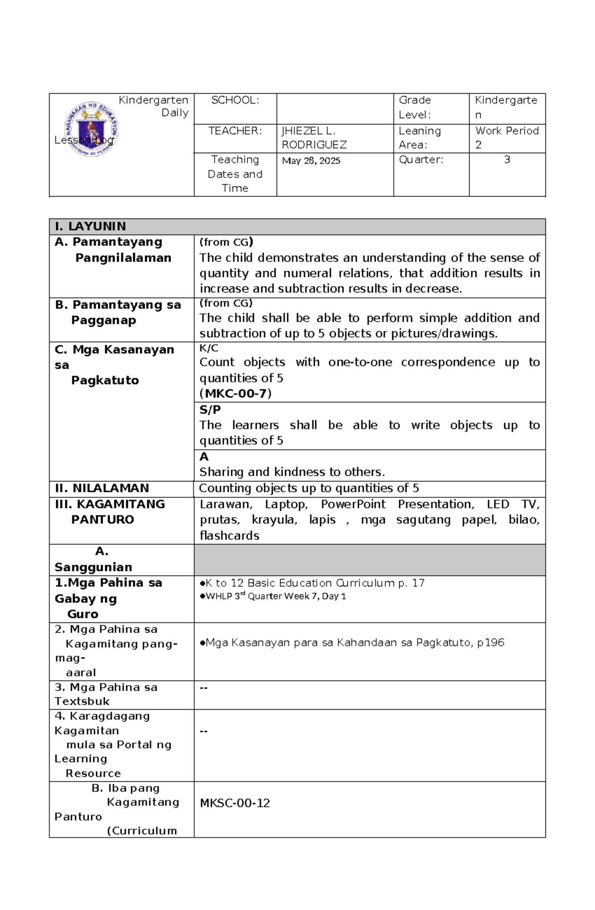 ECCD Checklist for Parents: Philippine Early Childhood Development ...