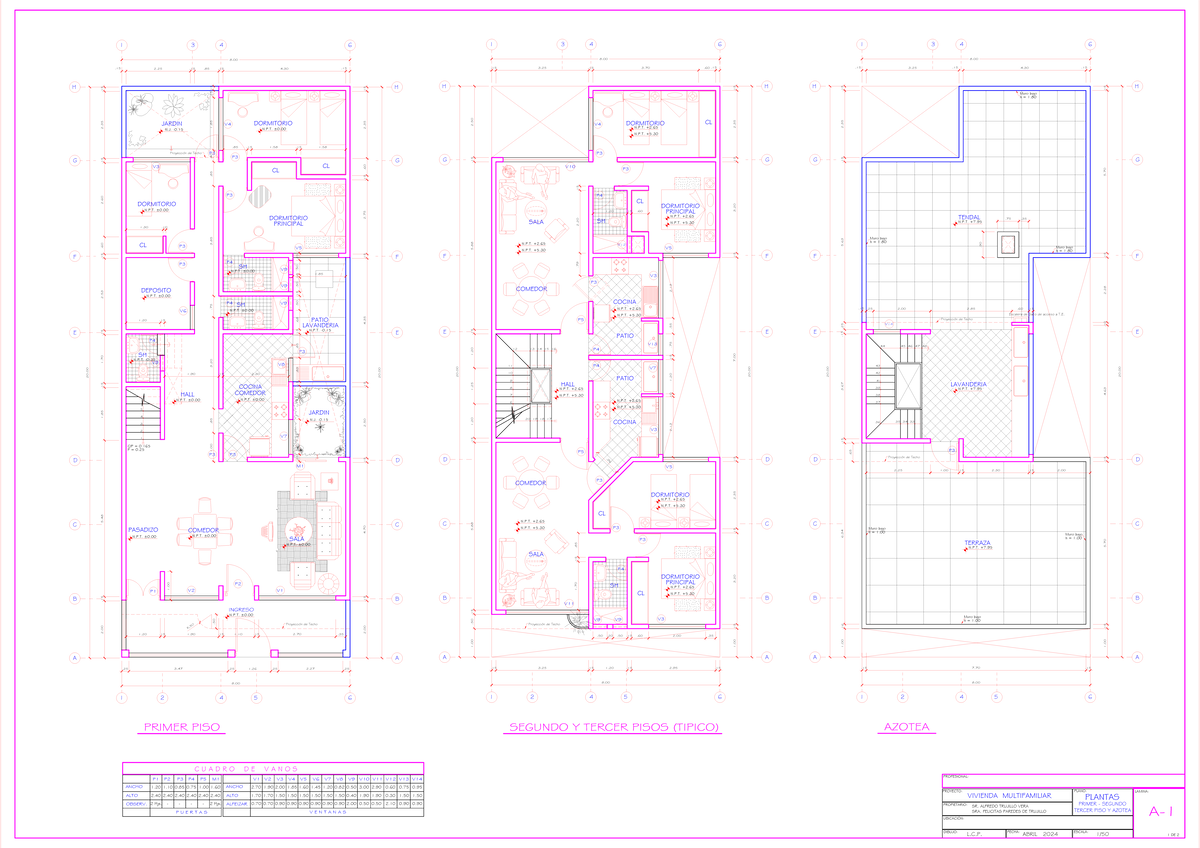 Proyecto T2 - Representación Gráfica Vivienda Multifamiliar - Studocu