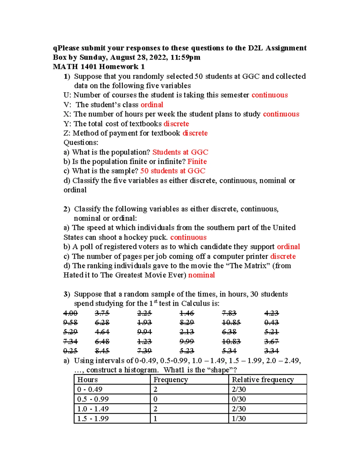 Chapter 2 notes - Chapter 2 Lecture 1 - Frequency Distribution (or ...