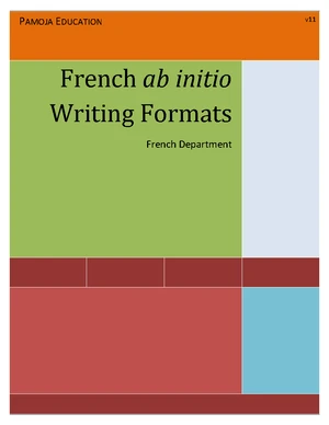 MYA French Ab Initio Mid Year Assessment Guidelines 2024 - Studocu