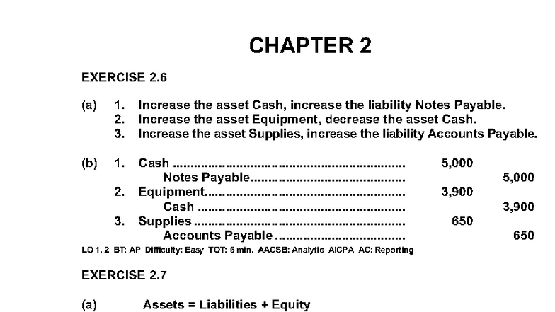 Weygandt Financial Accounting IFRS 5e Ch 2 Solutions Manual - Studocu