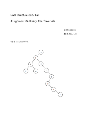 Assignment 2 - ㅇㄹㅇㄴㅁㄹㄴㅇ - Data Structure 2 024 Assignment # 2 ...