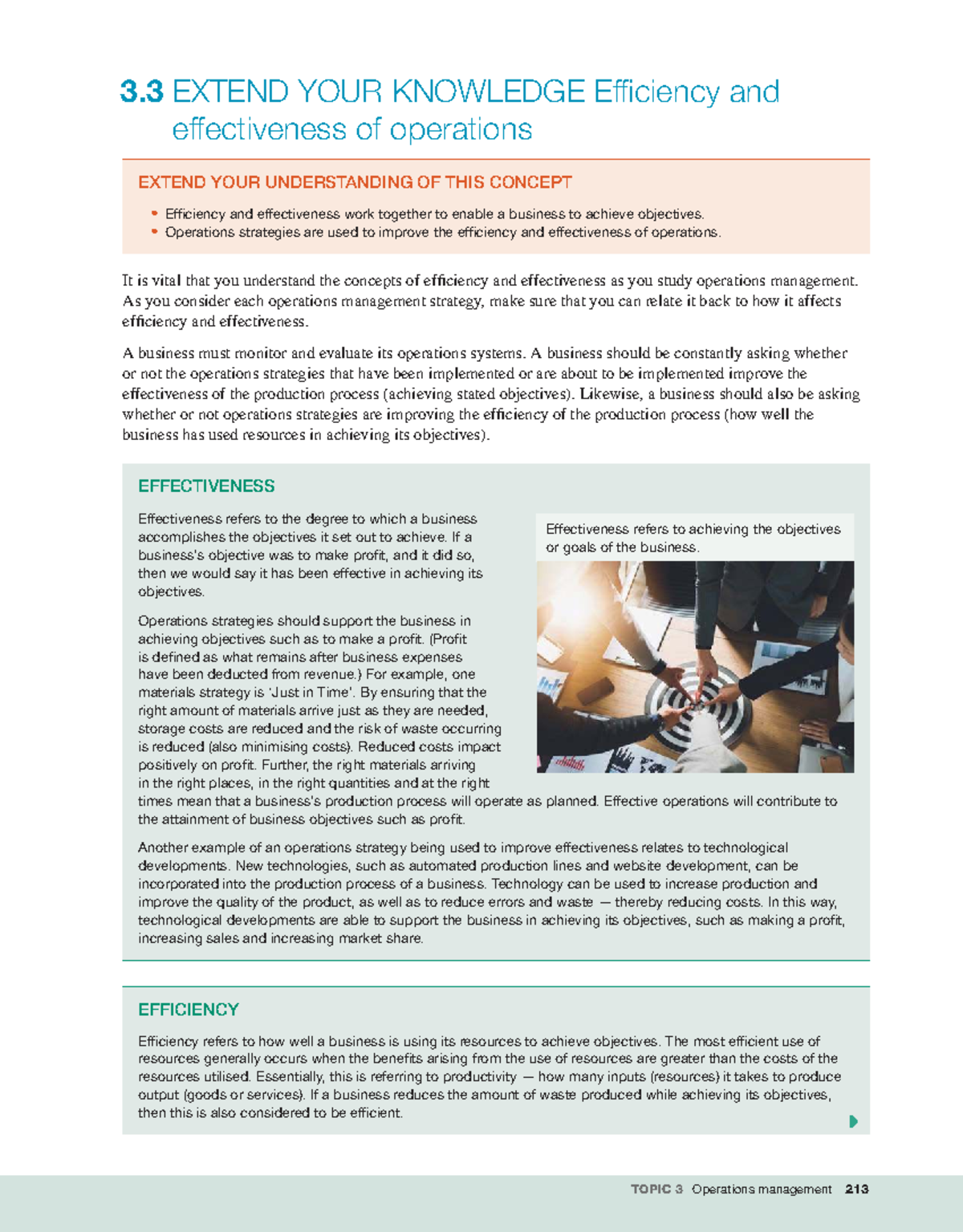3.3 Operations Management: Enhancing Efficiency & Effectiveness ...