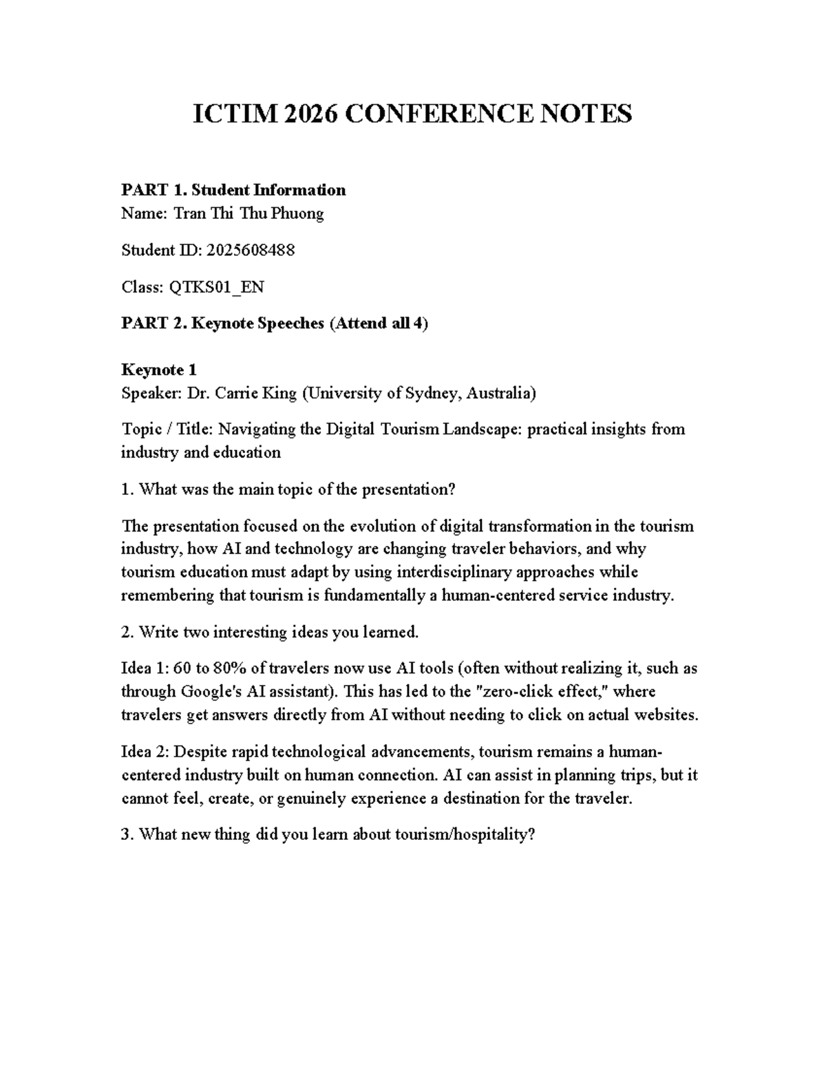 ICTIM 2026 Conference Notes: Insights from Keynote Speeches and ...