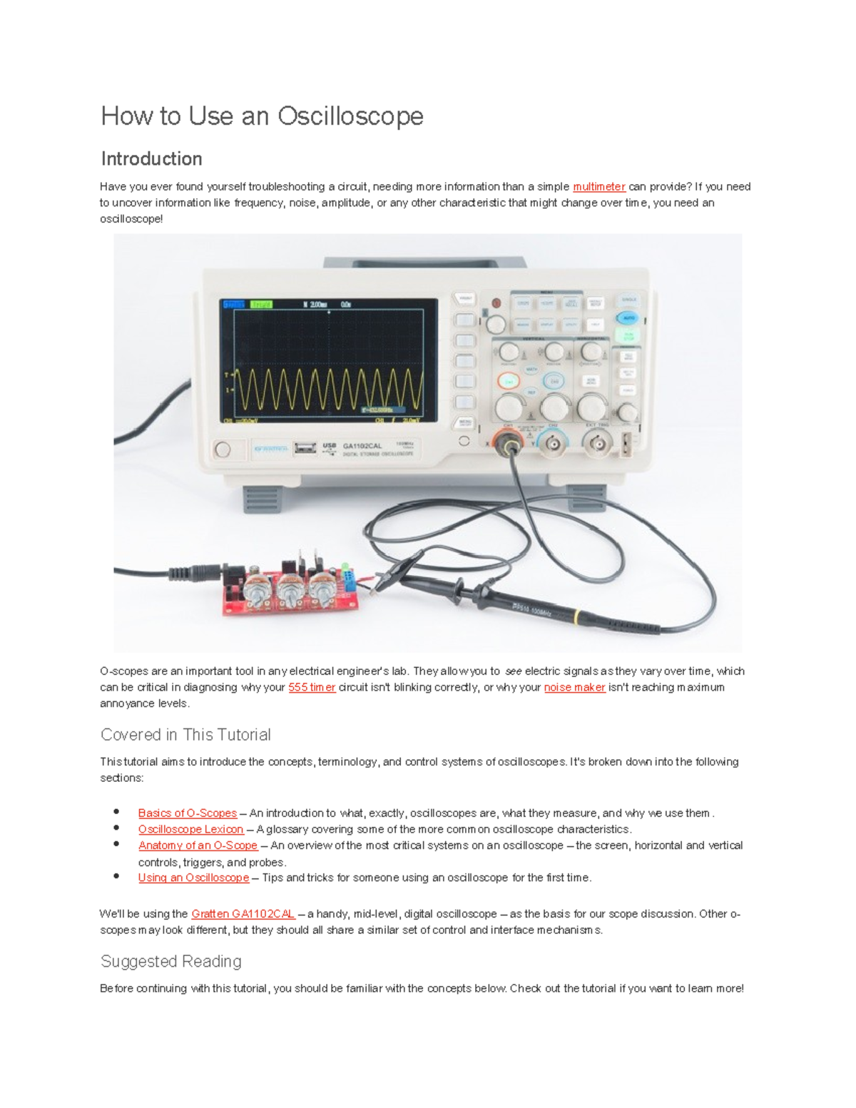How to Use an Oscilloscope: A Comprehensive Guide - Studocu