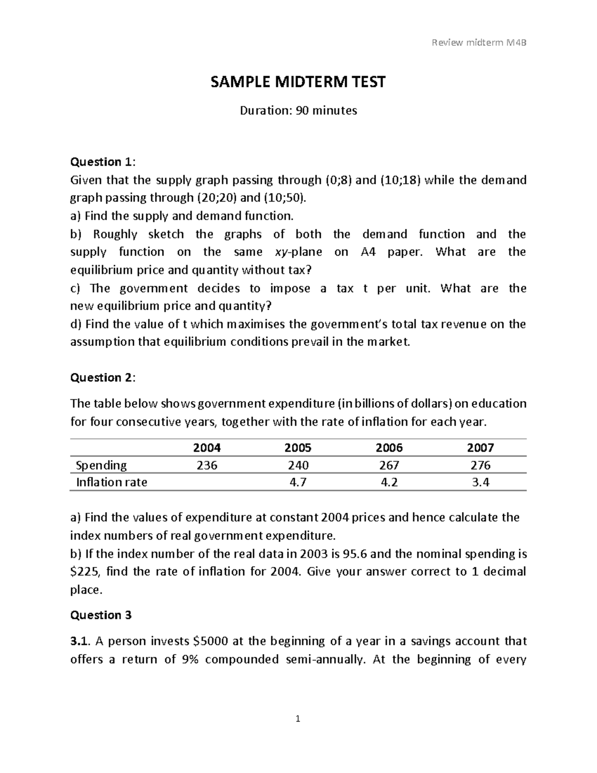 Midterm Review - Practice TEST 2 for M4B Course - Studocu