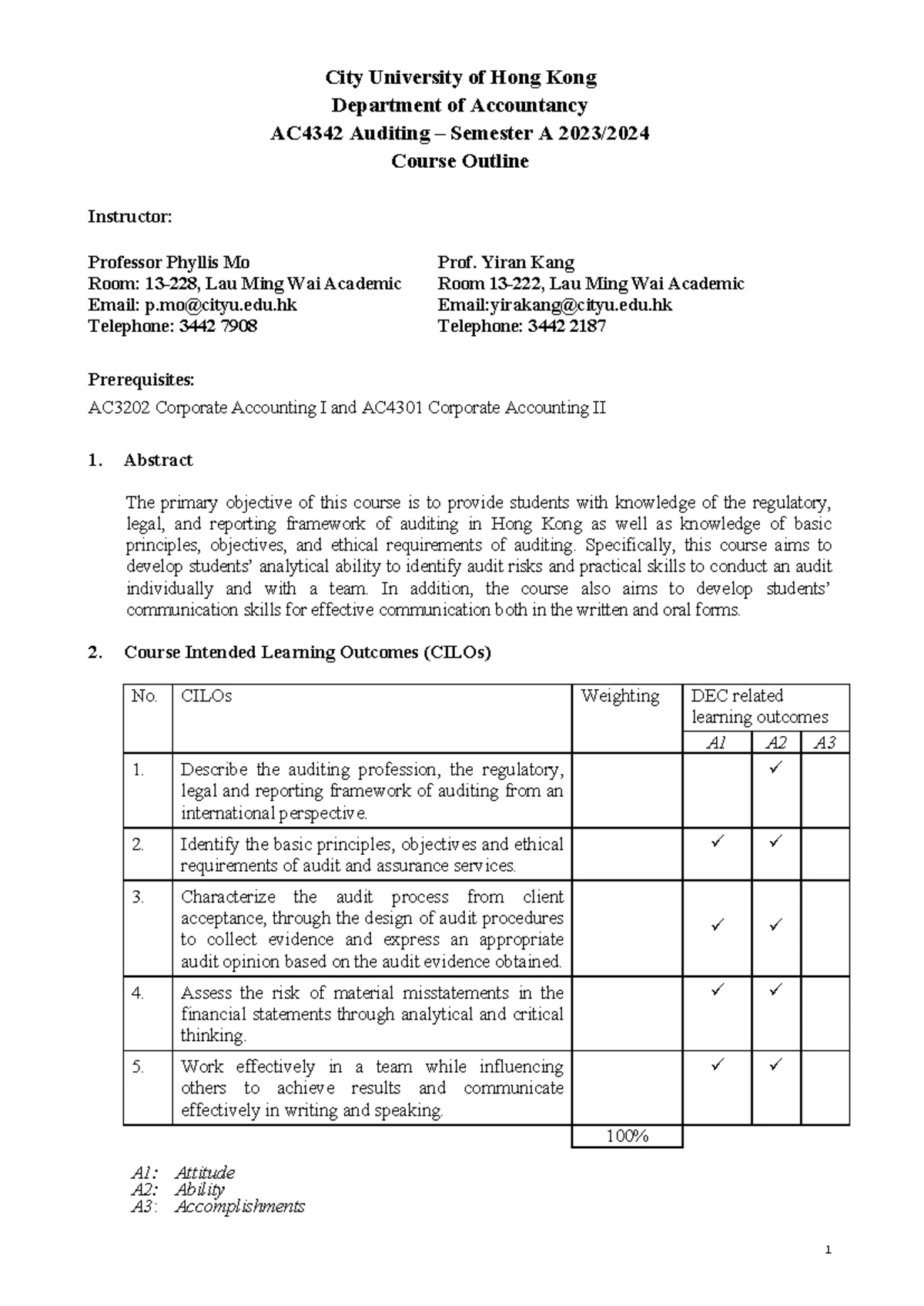 HK Audit report sample SME - Auditing - CityU - Studocu