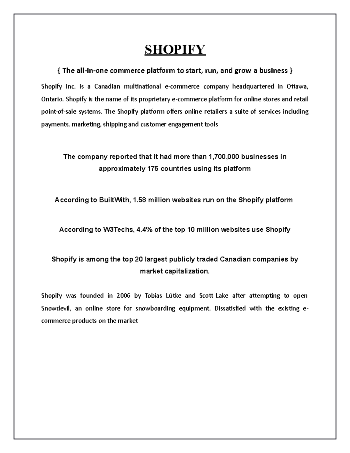 Shopify Ecosystem: Growth, Innovations, and Future Insights on E ...