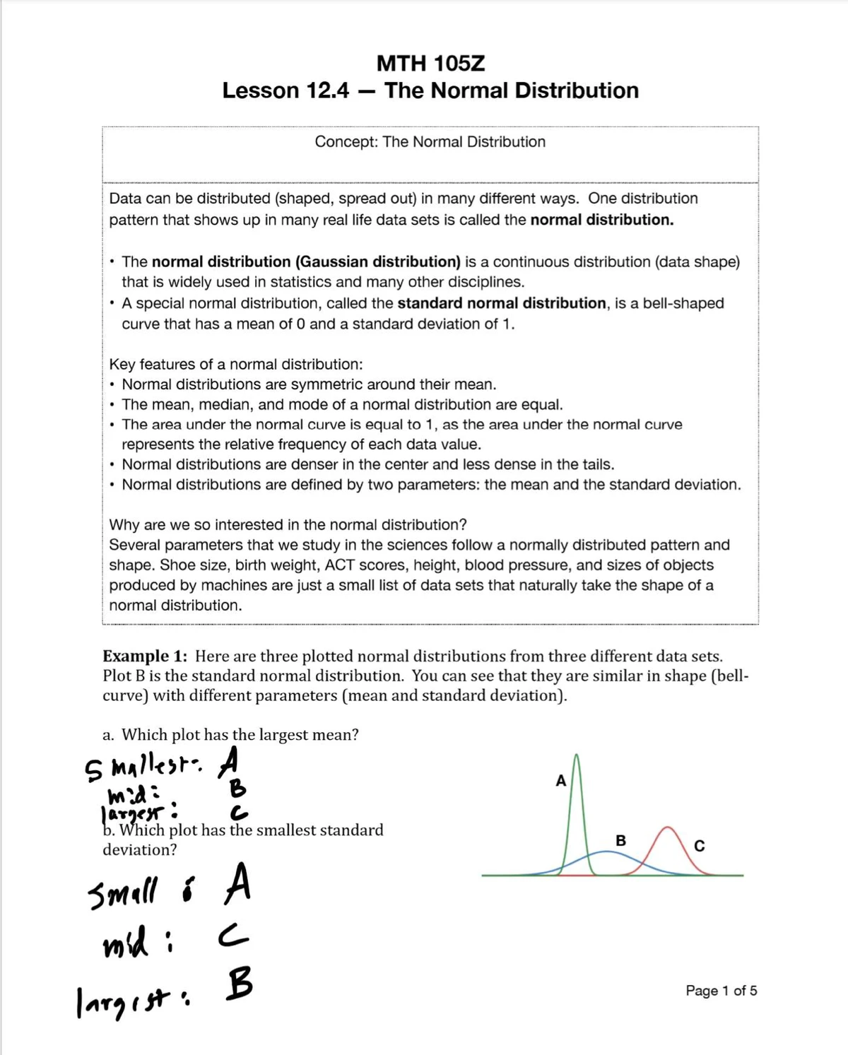 MTH 105Z Final Exam Study Guide: Measures of Dispersion Explained - Studocu