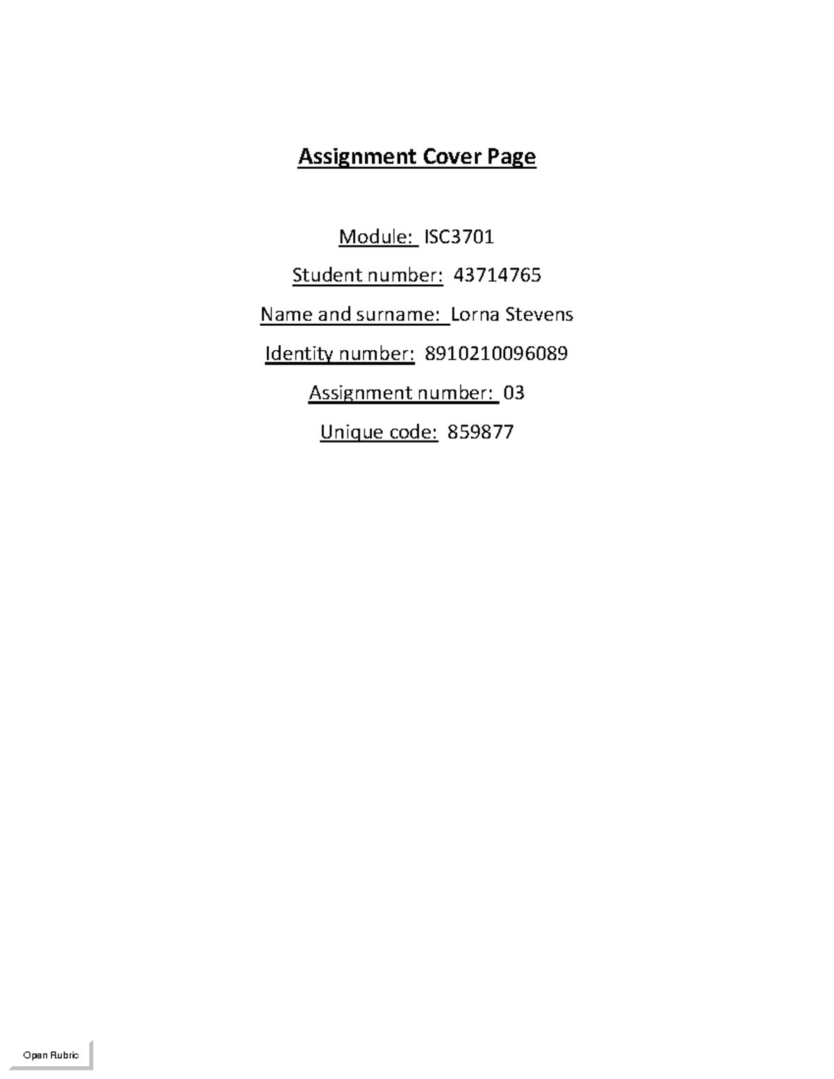 ISC Assignment 03: Lesson Plan Template Analysis and Reflection - Studocu