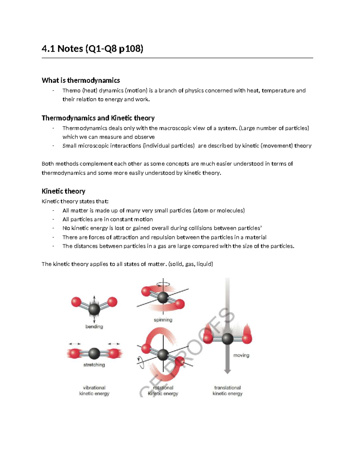 Physics - UNIT 2: Thermodynamics and Heat Transfer Notes - Studocu