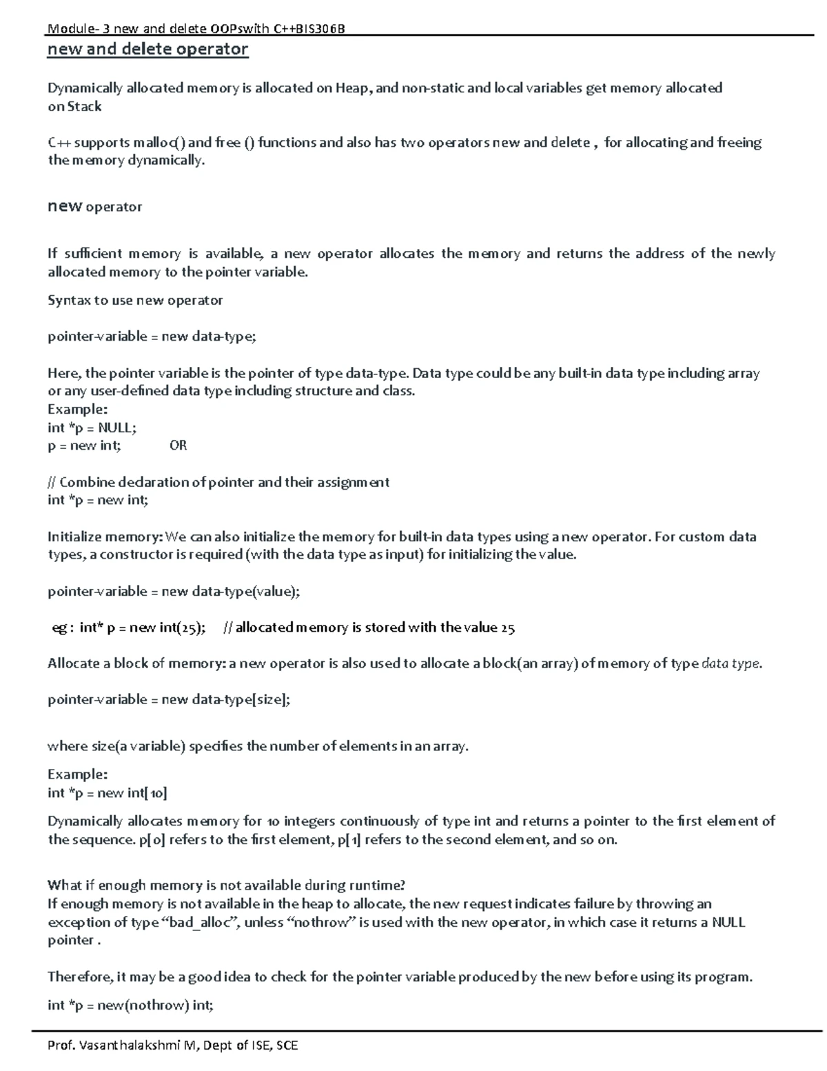 Module 3 Notes: Understanding Operator Overloading in Programming - Studocu