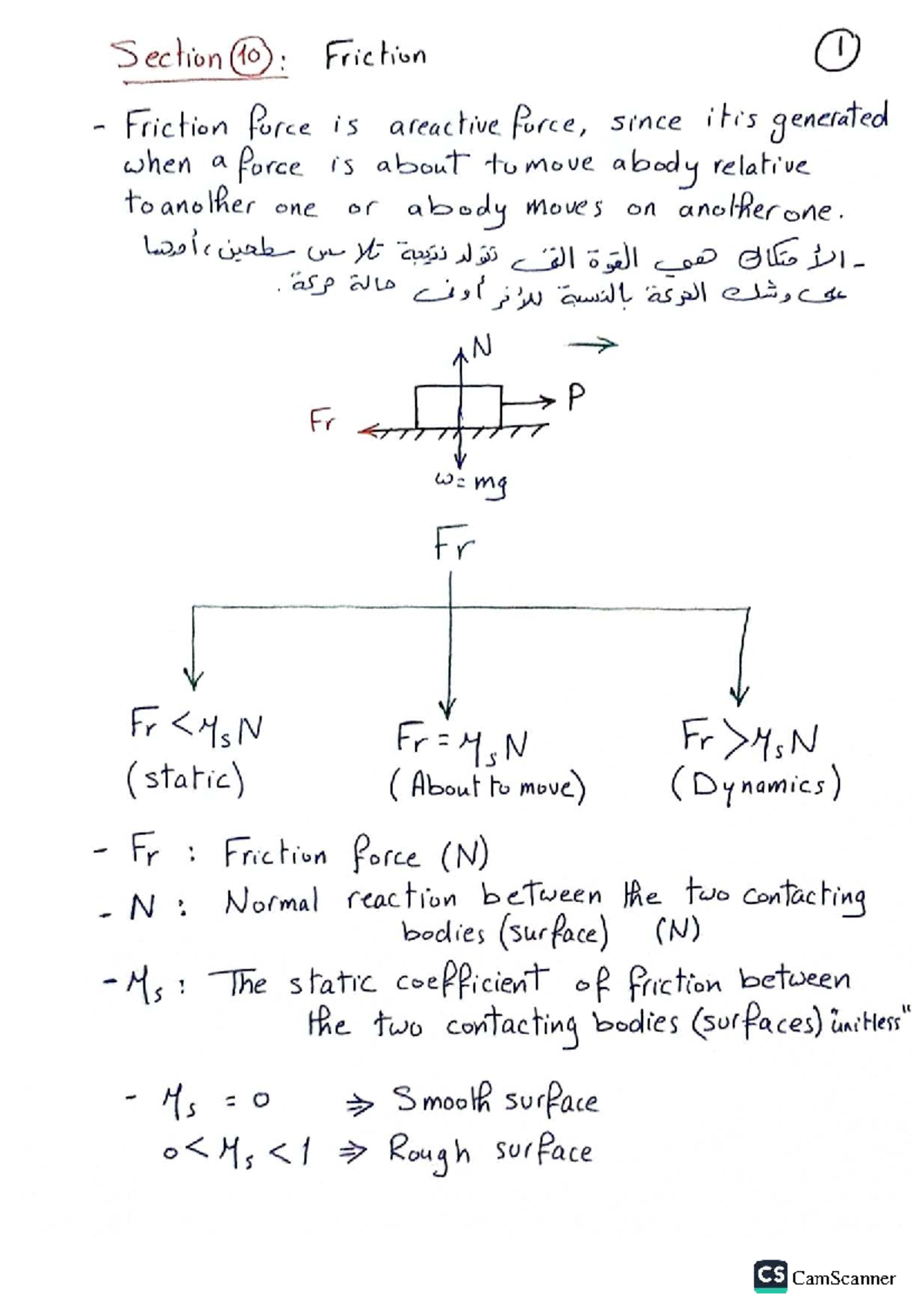Friction Analysis and Applications - Section 10 (ENGR 155) - Studocu