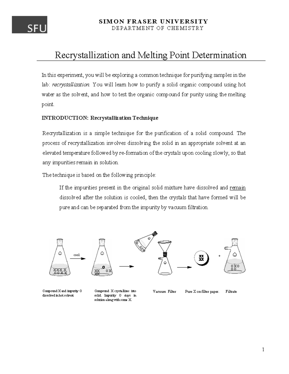 Recrystallization and Melting Point Determination of Salicylic Acid ...
