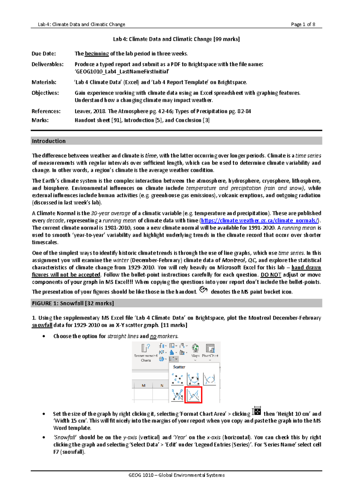 GEOG1010 Lab 4 Climate Data Analysis and Report Guidelines - Studocu