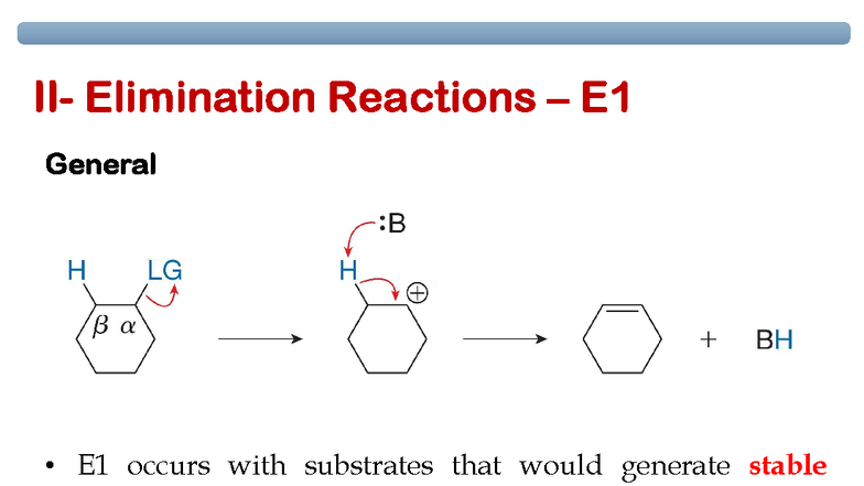 CHM2120 Elimination Reactions: E1 and E1cb Mechanisms Explained - Studocu