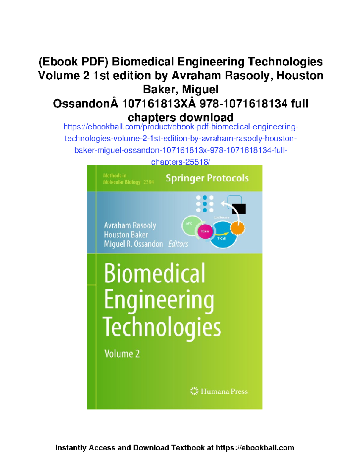 (Ebook PDF) Latest Developments and Challenges in Biomedical ...