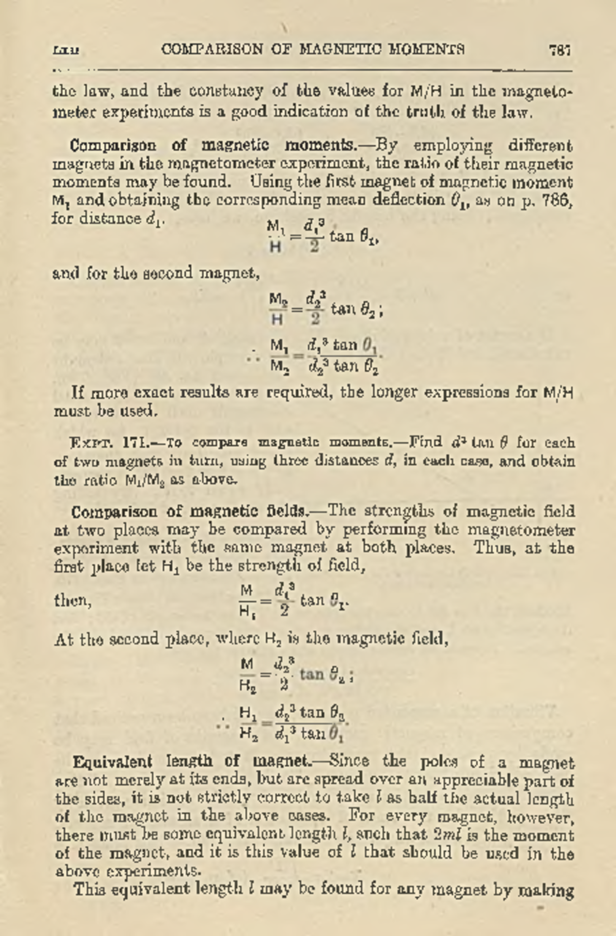 Comparison of Magnetic Moments in Magnetometer Experiments - PHY 416 ...