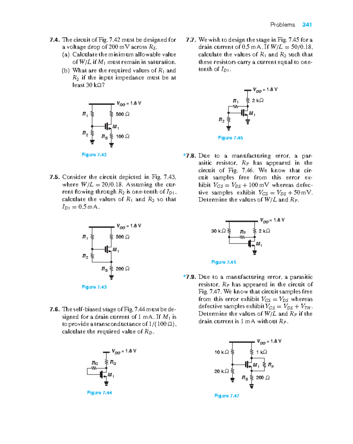 Title: Detailed Solutions for CMOS Amplifier Design Problems - EE 341 ...
