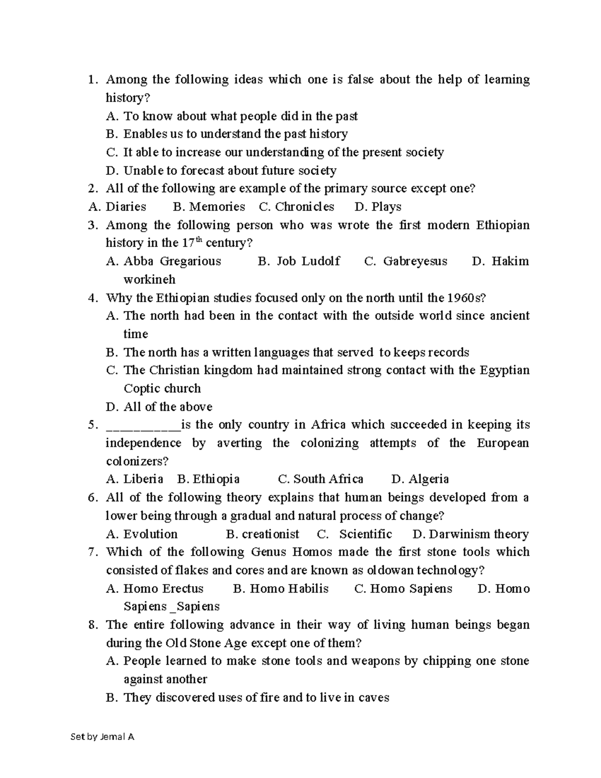 500 History Questions - Study Guide for HST 101 - Studocu